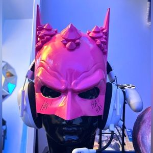 Custom pink Batman Mask